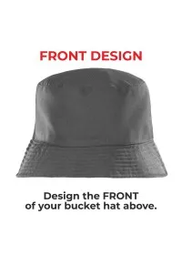 GREY Bucket Hat RC985 FRONT
