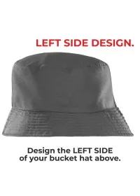 GREY Bucket Hat RC985 LEFT