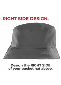 GREY Bucket Hat RC985 RIGHT