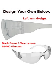Custom Printed JSP ASA718 Anti-Scratch Safety Glasses Clear