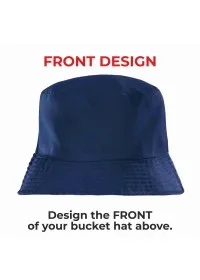 NAVY Bucket Hat RC985 FRONT