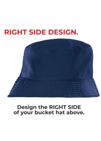 NAVY Bucket Hat RC985 RIGHT