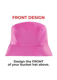 PINK Bucket Hat RC985 FRONT