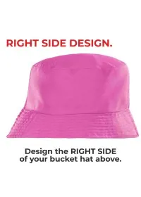 PINK Bucket Hat RC985 RIGHT