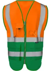 Custom Printed Hi Vis Vests with Pockets