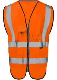 Custom Printed Hi Vis Vests with Pockets