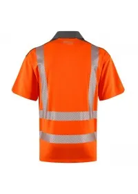 Leo EcoViz COOLMAX Orange Hi Vis Poloshirt P12