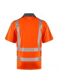 Leo EcoViz COOLMAX Orange Hi Vis Poloshirt P12