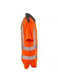 Leo EcoViz COOLMAX Orange Hi Vis Poloshirt P12
