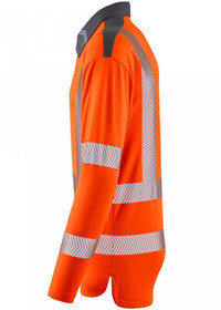 Long Sleeve Orange Hi Vis Poloshirt Leo EcoViz P13