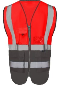 Custom Printed Hi Vis Vests with Pockets