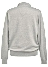 7898 Men's 1/4 Zip Jumper Silver Rear