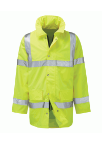 Yellow Hi Vis Coat Padded Waterproof