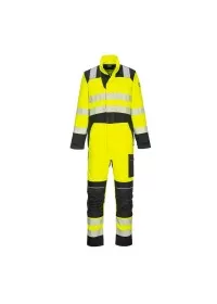 Portwest PW3 FR Hi Vis Coverall Yellow & Black FR507