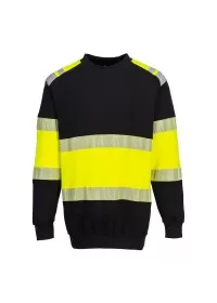 Portwest PW3 FR Class 1 Sweatshirt Yellow & Black FR716