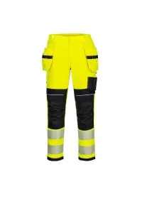 Portwest PW3 FR Hi Vis Holster Trousers Yellow & Black FR407