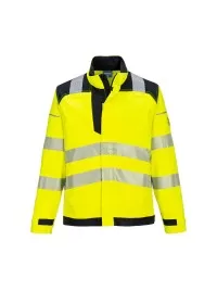 Portwest PW3 FR Hi Vis Work Jacket Yellow FR714 Front