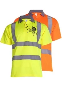 Personalised Hi Vis Polo Shirt Uneek UC808