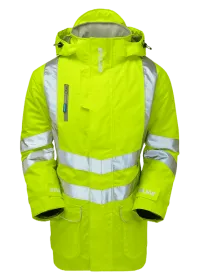 Personalised P187 Pulsar Hi Vis Storm Coat Front