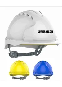 Supervisor Printed Safety Helmet