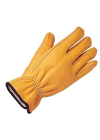Leather fleece lined drivers glove