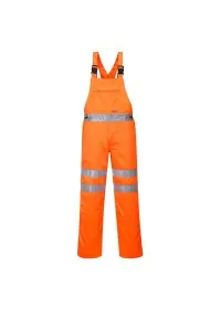 Orange Hi Vis Bib & Brace Railway spec