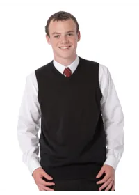 Russell J716m Sleeveless Knitted Sweater