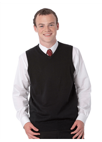 Russell J716m Sleeveless Knitted Sweater