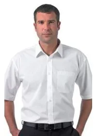 Russell J937M Short sleeve 100% cotton poplin shirt