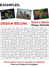 Custom Printed Jigsaw Puzzle 1014pc 75cm x 50cm