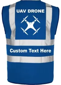 Royal Blue Drone UAV Hi Vis Vest
