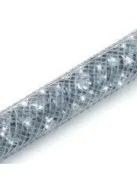 Retractable Lanyard with Sparkle glitter GREY