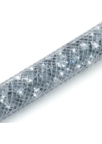 Retractable Lanyard with Sparkle glitter GREY