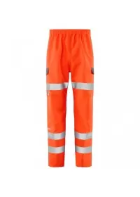 Waterproof Hi Vis Breathable Overtrousers Leo L07