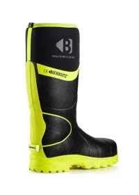 Buckbootz Black and Yellow Hi Vis Wellington BBZ8000