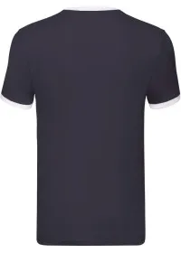 Custom Printed Ringer T Shirt Fruit Of The Loom SS168