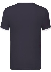 Custom Printed Ringer T Shirt Fruit Of The Loom SS168