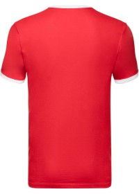 Custom Printed Ringer T Shirt Fruit Of The Loom SS168