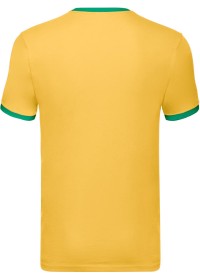 Custom Printed Ringer T Shirt Fruit Of The Loom SS168