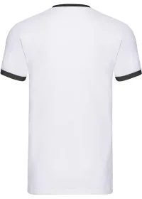 Custom Printed Ringer T Shirt Fruit Of The Loom SS168