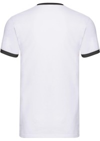 Custom Printed Ringer T Shirt Fruit Of The Loom SS168