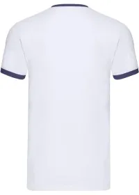 Custom Printed Ringer T Shirt Fruit Of The Loom SS168