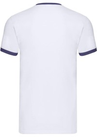 Custom Printed Ringer T Shirt Fruit Of The Loom SS168