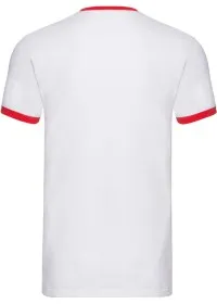 Custom Printed Ringer T Shirt Fruit Of The Loom SS168