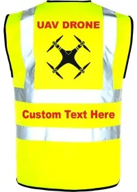 Yellow Drone UAV Hi Vis Vest