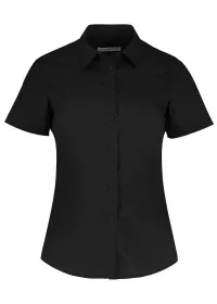 Ladies Short Sleeve Poplin Shirt Kustom Kit KK241