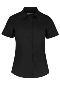 Ladies Short Sleeve Poplin Shirt Kustom Kit KK241