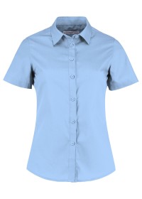 Ladies Short Sleeve Poplin Shirt Kustom Kit KK241