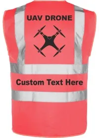 Pink Drone UAV Hi Vis Vest