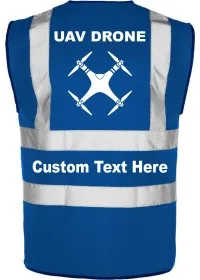 Royal Blue Drone UAV Hi Vis Vest